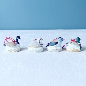 Vtg HOMCO #5559 Birds Christmas Ornaments Duck Goose Partridge Mallard